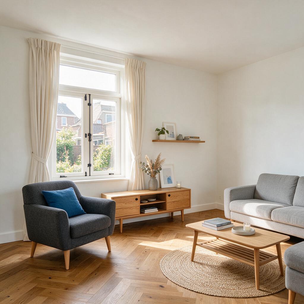 Lichte woonkamer na renovatie door All Steps